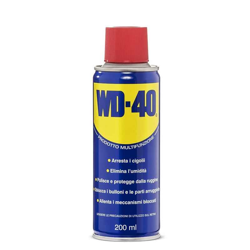 WD-40 spray multifunzione da 200ml lubrificante sbloccante detergente protettivo