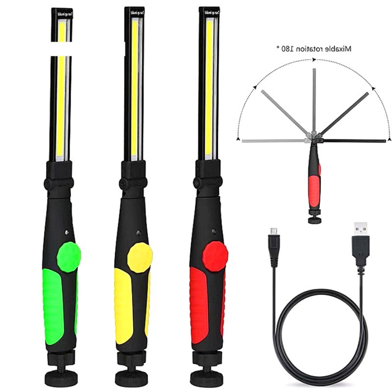 Torcia lampada faro da lavoro officina meccanico pesca LED calamita ricaricabile