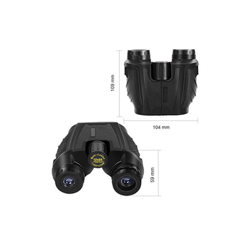 Hongu Binocolo portabile 12x25 telescopio con sacchetto di trasport...