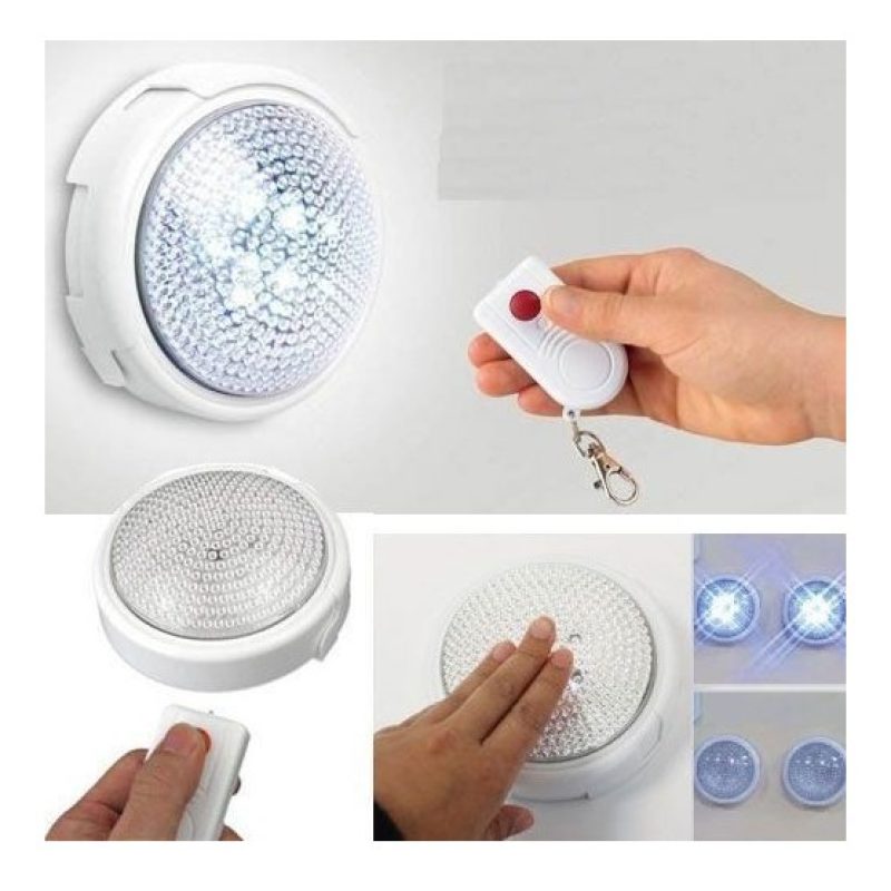 Lampada a Led Pulsante Accensione con Telecomando Lampadario Luce Faretto