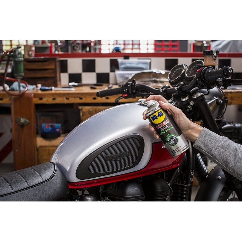 WD WD40 Specialist moto cera lucidante 400 ml alluminio carbonio cr...