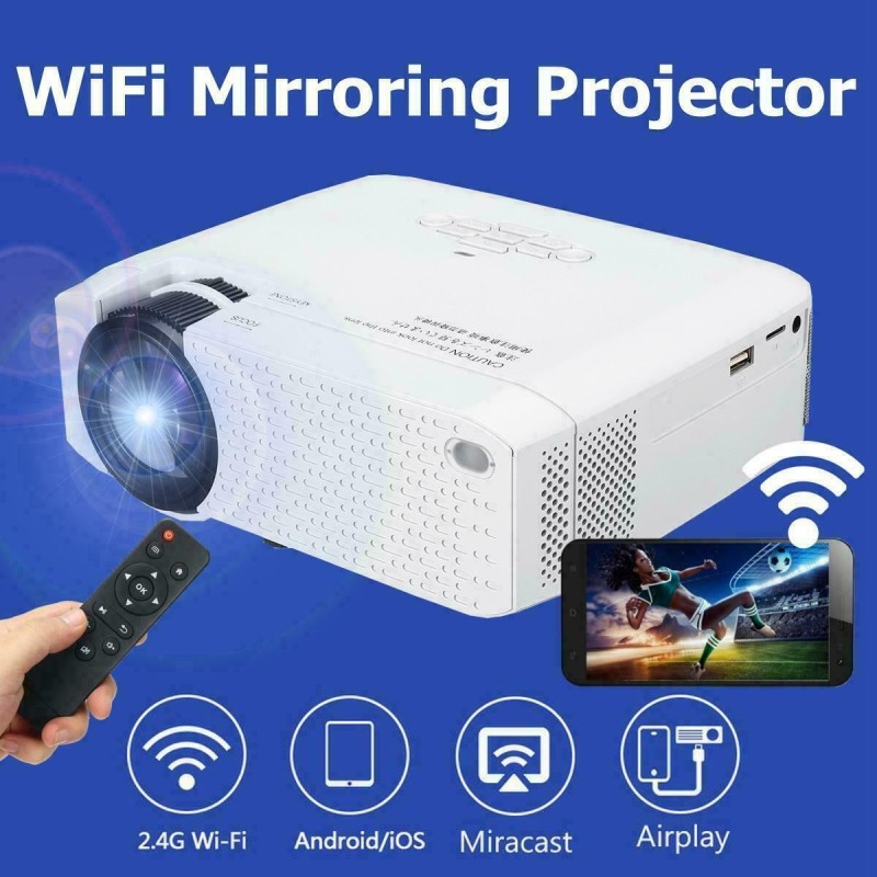 Andowl Proiettore LED Ultra HD WIFI 3D wireless D40W casa Cinema 16...