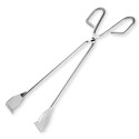 Pinza cucina barbecue acciaio forbici set BBQ carne pesce utensili 31 / 55 cm