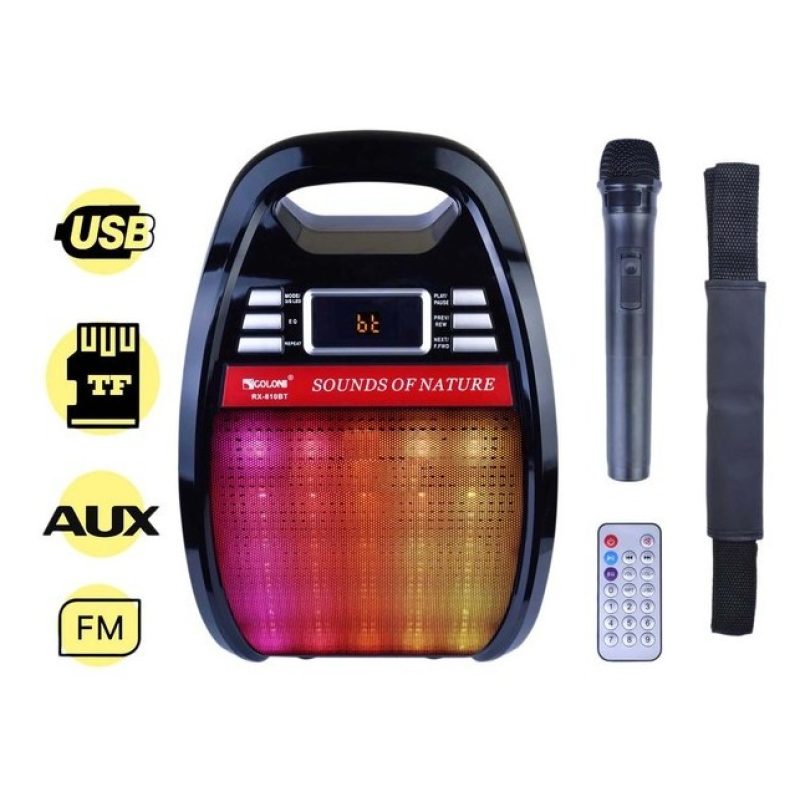 Hongu Cassa portatile Golon RX-810BT radio fm usb sd mp3 bluetooth ...