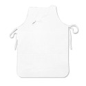 Grembiule da cucina paravanti per pizzeria bar chef cuoco bianco 79x58 cm