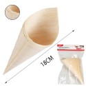 Eco coppette coni medi finger food legno di pino ciotole buffet porta riso