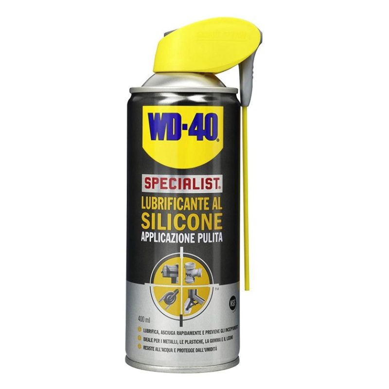 WD WD 40 Specialist lubrificante silicone spray due posizioni resis...