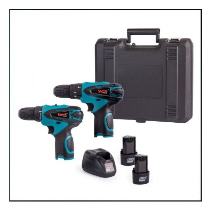 Hongu Set Trapano e avvitatore batteria litio valigetta 18v no fili...
