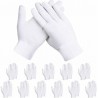 Hongu 12x paia Guanti da lavoro sotto cotone leggeri bricolage bian...