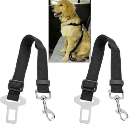 2x cintura di sicurezza cani cane guinzaglio regolabile auto universale collare