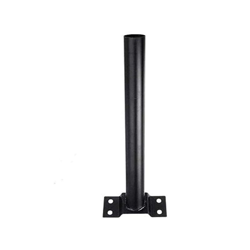 Staffa palo metallo per lampione stradale solare 45cm universale supporto faro