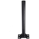 Staffa palo metallo per lampione stradale solare 45cm universale supporto faro