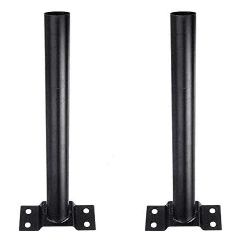 Hongu 2x Staffa palo metallo per lampione stradale solare 45cm univ...