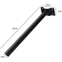2x Staffa palo metallo per lampione stradale solare 45cm universale supporto faro