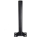 2x Staffa palo metallo per lampione stradale solare 45cm universale supporto faro