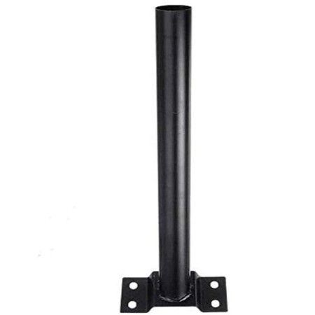 2x Staffa palo metallo per lampione stradale solare 45cm universale supporto faro
