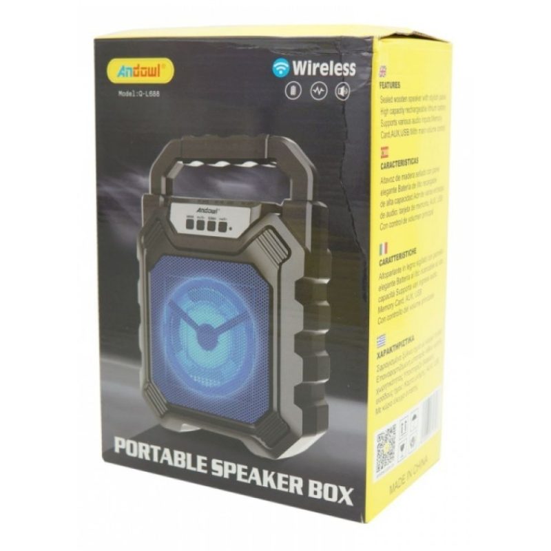 Hongu Cassa portatile Q-L688 radio fm usb sd aux mp3 bluetooth smar...