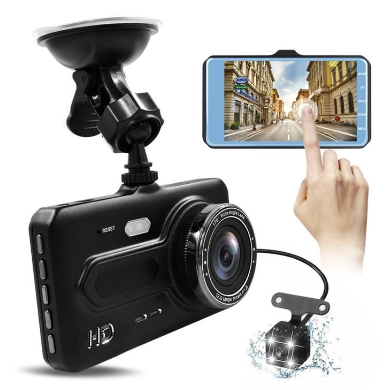 Hongu Dash cam auto T686 schermo 4,0'' hd g sensor usb FOV 170 dopp...