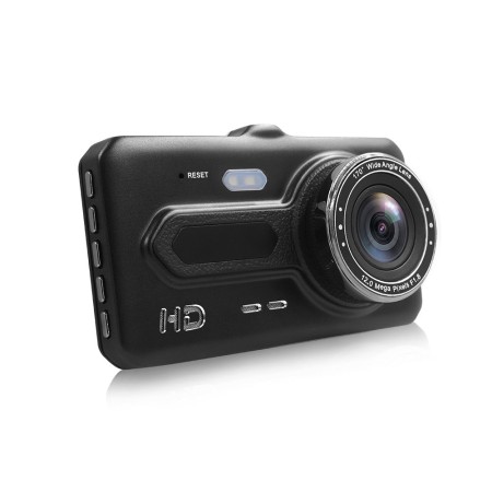 Dash cam auto T686 schermo 4,0'' hd g sensor usb FOV 170 doppia telecamera