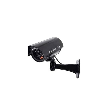 Finta telecamera di sorveglianza finte per esterno interno led lampeggiante 360°