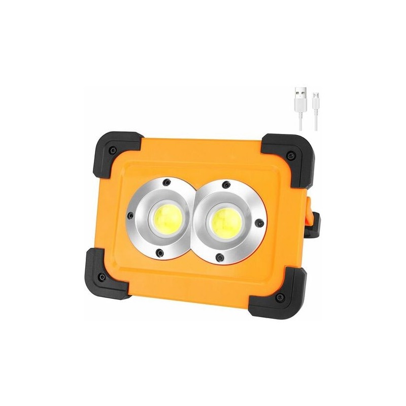 Lampada emergenza 32 LED COB ricaricabile lavoro portatile energia solare B0265