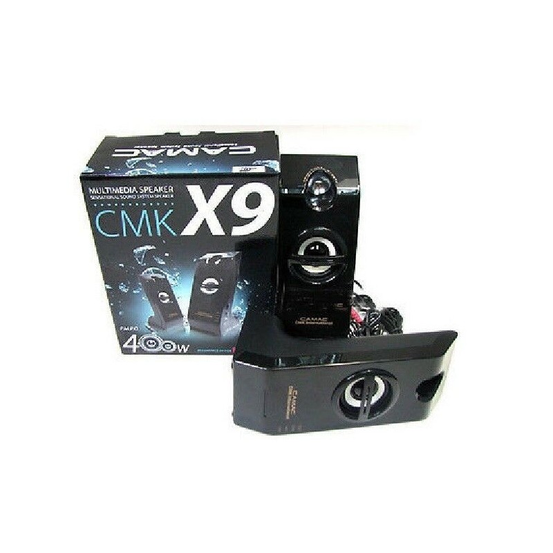 CAMAC CMK-x9 casse speakers 2.0 400W PC desktop laptop notebook USB jack