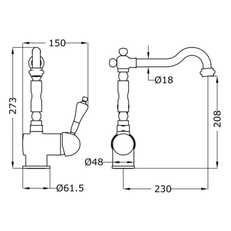 Driwei Miscelatore rubinetto monocomando per lavello cucina canna a...