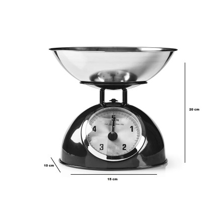 Bilancia Driwei da cucina digitale stile retro da 25 gr a 5 kg ciotola b33