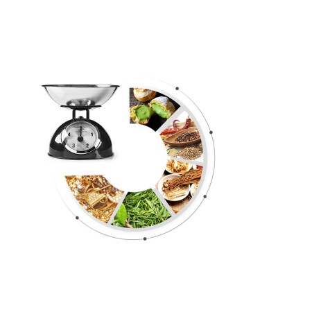 Bilancia Driwei da cucina digitale stile retro da 25 gr a 5 kg ciotola b33