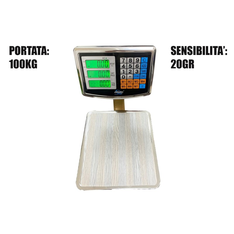 Hongu Bilancia elettronica da banco digitale industriale asta Max 1...