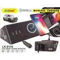 Multipresa caricabatterie da auto accendisigari USB wireless stazione ricarica