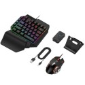 Kit tastiera mouse gaming smartphone tablet giochi video game bluetooth 4 in 1