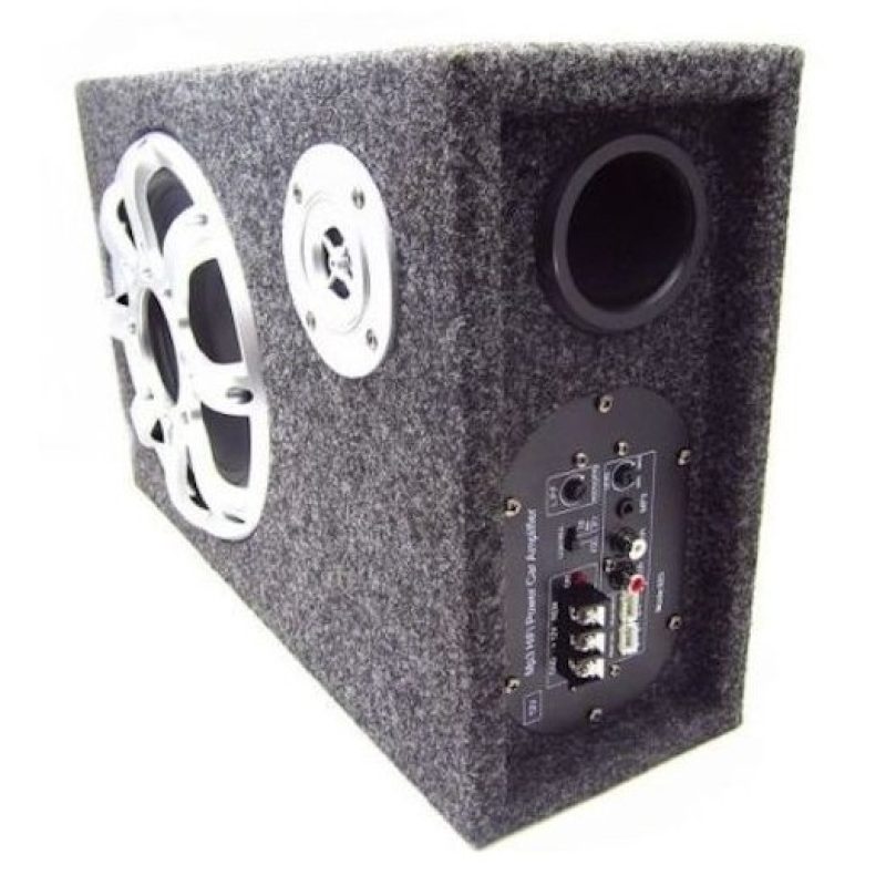 Hongu Subwoofer amplificato rettangolare attivo cassa base reflex a...