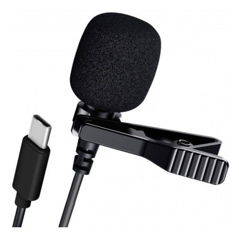 Hongu Microfono lavalier lighting aux miscro usb smartphone cellula...