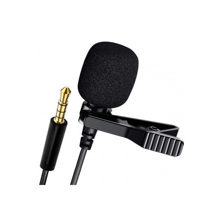Microfono lavalier lighting aux miscro usb smartphone cellulare registrare interviste voce