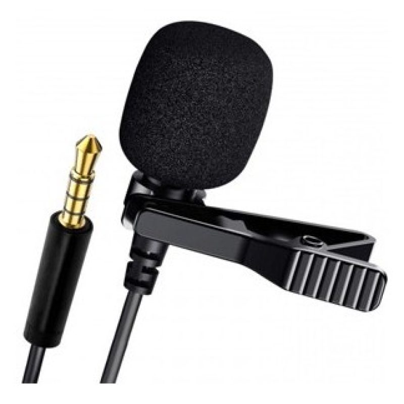Hongu Microfono lavalier lighting aux miscro usb smartphone cellula...