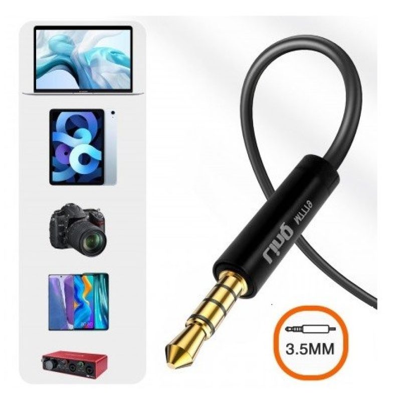 Hongu Microfono lavalier lighting aux miscro usb smartphone cellula...
