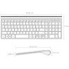 Hongu Tastiera wifi wireless pc 2.4ghz keyboard computer no fili ta...