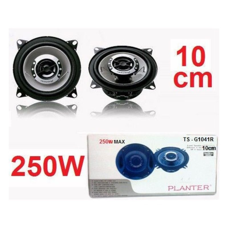 Coppia casse auto audio 250 WATT 2 vie 10 CM altoparlanti stereo sub woofer
