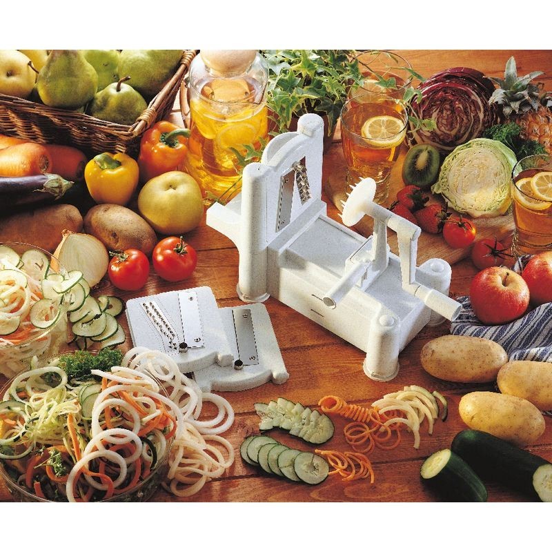 Affetta frutta verdura spirale spiral slicer affettatore spirale taglia verdura
