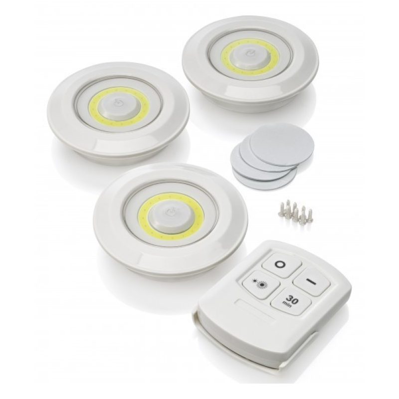 Hongu 3x faretto lampada punto luce a LED con telecomando controllo...
