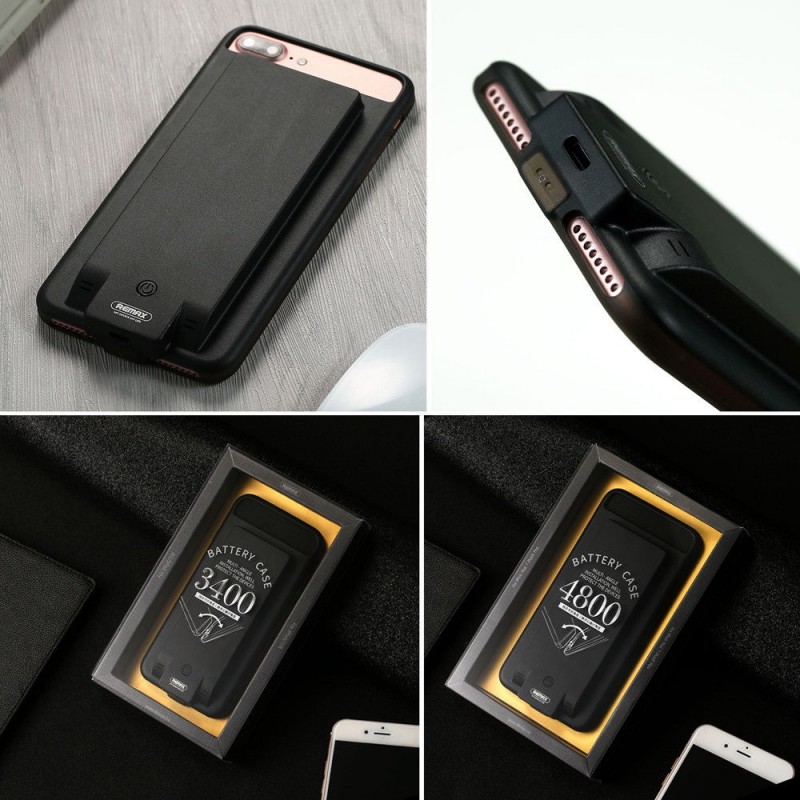 Hongu Power Bank iPhone 6 7 8 PLUS 5.5 Cover Batteria integrata car...