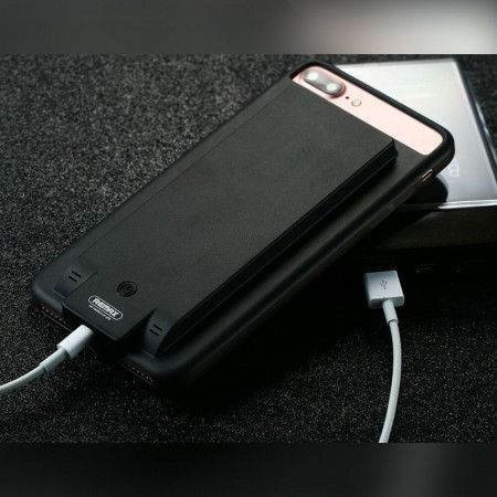 Power Bank iPhone 6 7 8 Cover Batteria integrata caricatore 3400mAh nero