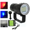 Torcia sub subacquea 20000 lumen manico caricatore immersioni scuba...