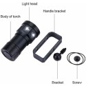 Torcia sub subacquea 20000 lumen manico caricatore immersioni scuba escursioni