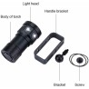 Torcia sub subacquea 20000 lumen manico caricatore immersioni scuba...