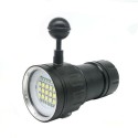 Torcia sub subacquea 20000 lumen manico caricatore immersioni scuba escursioni
