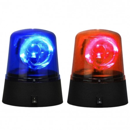 Lampeggiante led polizia festa luce rossa blu party casa psichedelica batterie