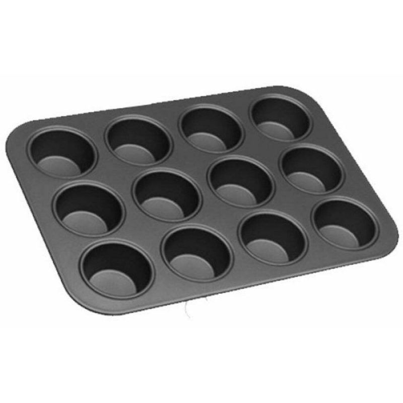 Hongu Stampo 12 muffin teglia antiaderente vassoio acciaio inox 35x...