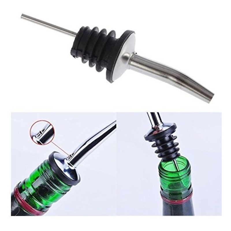 Hongu 2x tappi in acciaio versatore dosatore olio aceto liquori bot...